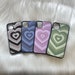 Blue purple grey green Hearts phone case *iPhone & android* iPhone 6 7 8 plus iPhone XR X iPhone 11 pro max iPhone 12 13 14 Samsung Huawei 
