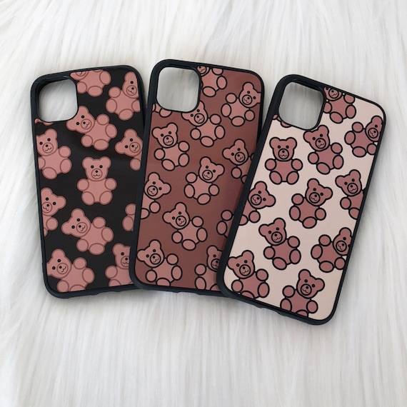 Aesthetic Bear Pattern Brown Edition Phone Cover for Samsung Galaxy S23  Ultra