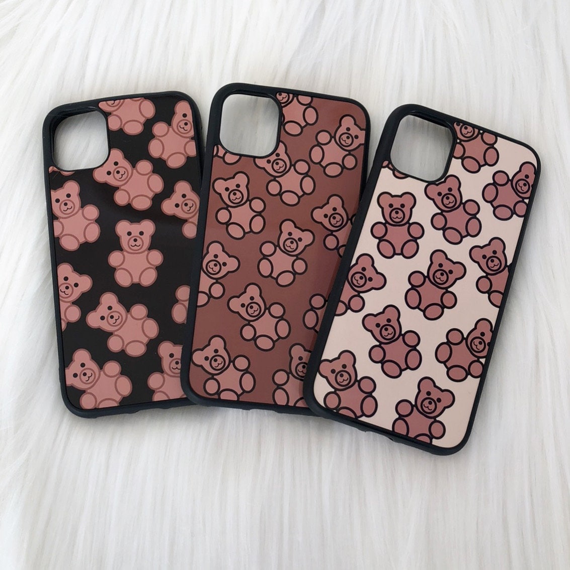 Teddy Bear phone case available in iPhone android iPhone 6 7 8 plus XR X max 11 12 13 14 iPhone 15 Pro Max Samsung Huawei