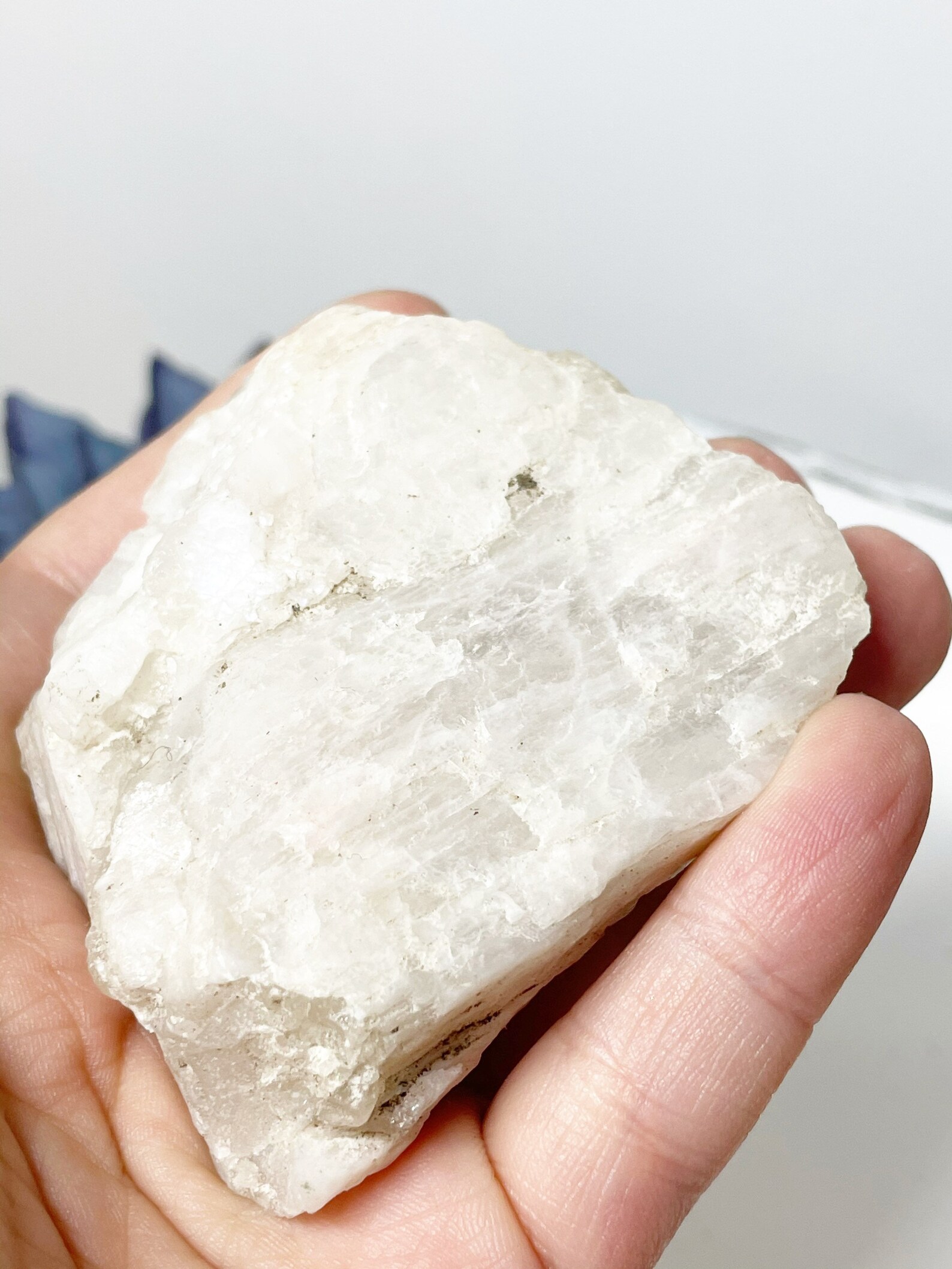 Raw Moonstone White Moonstone Raw Crystal White Crystal Etsy