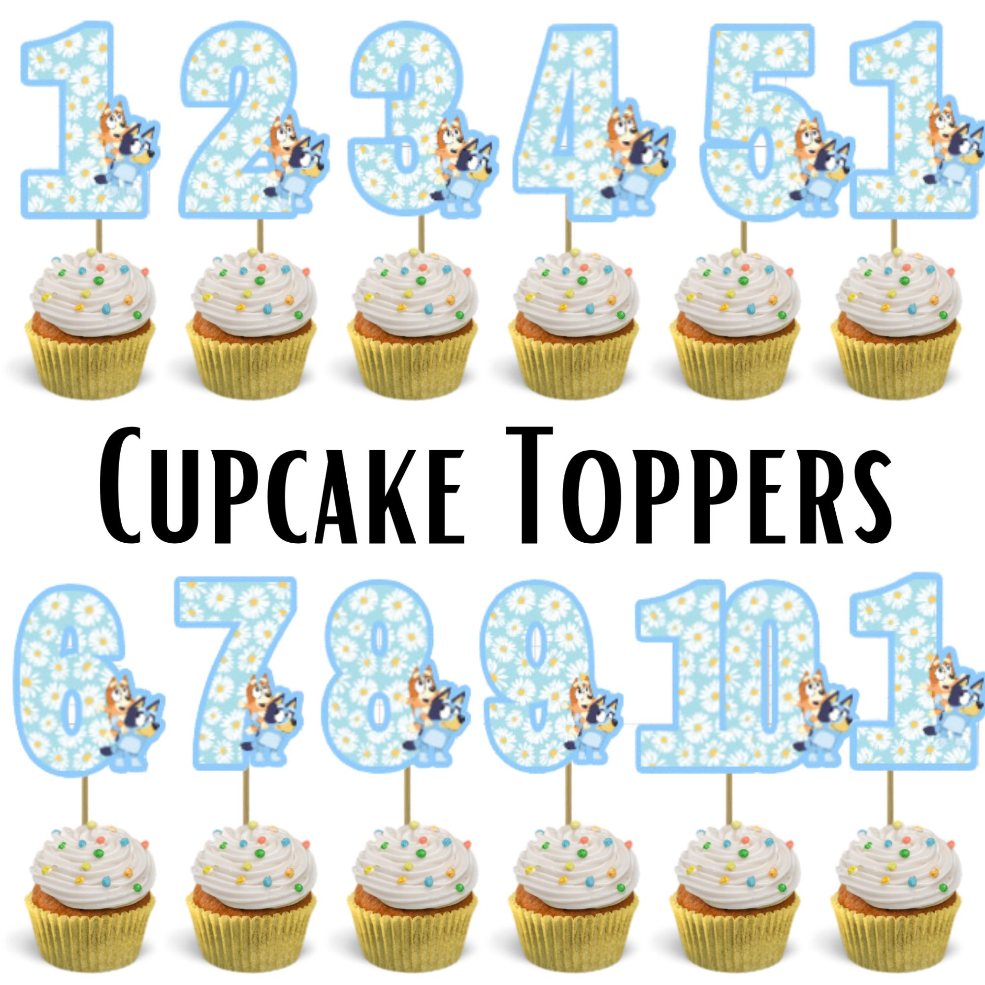 Custom Number Bluey Toppers