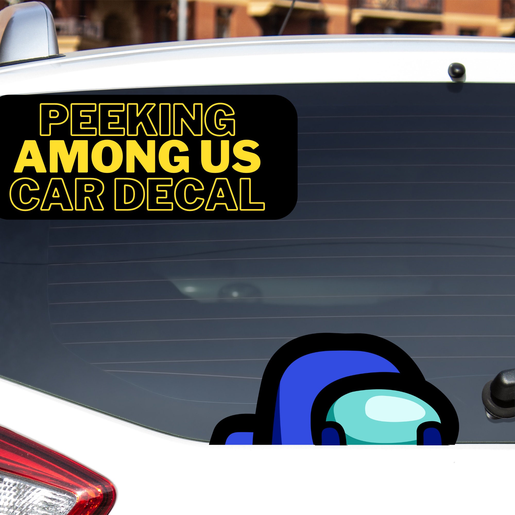 12x Among Us SUS Imposter Vinyl Stickers Decals for glass wall