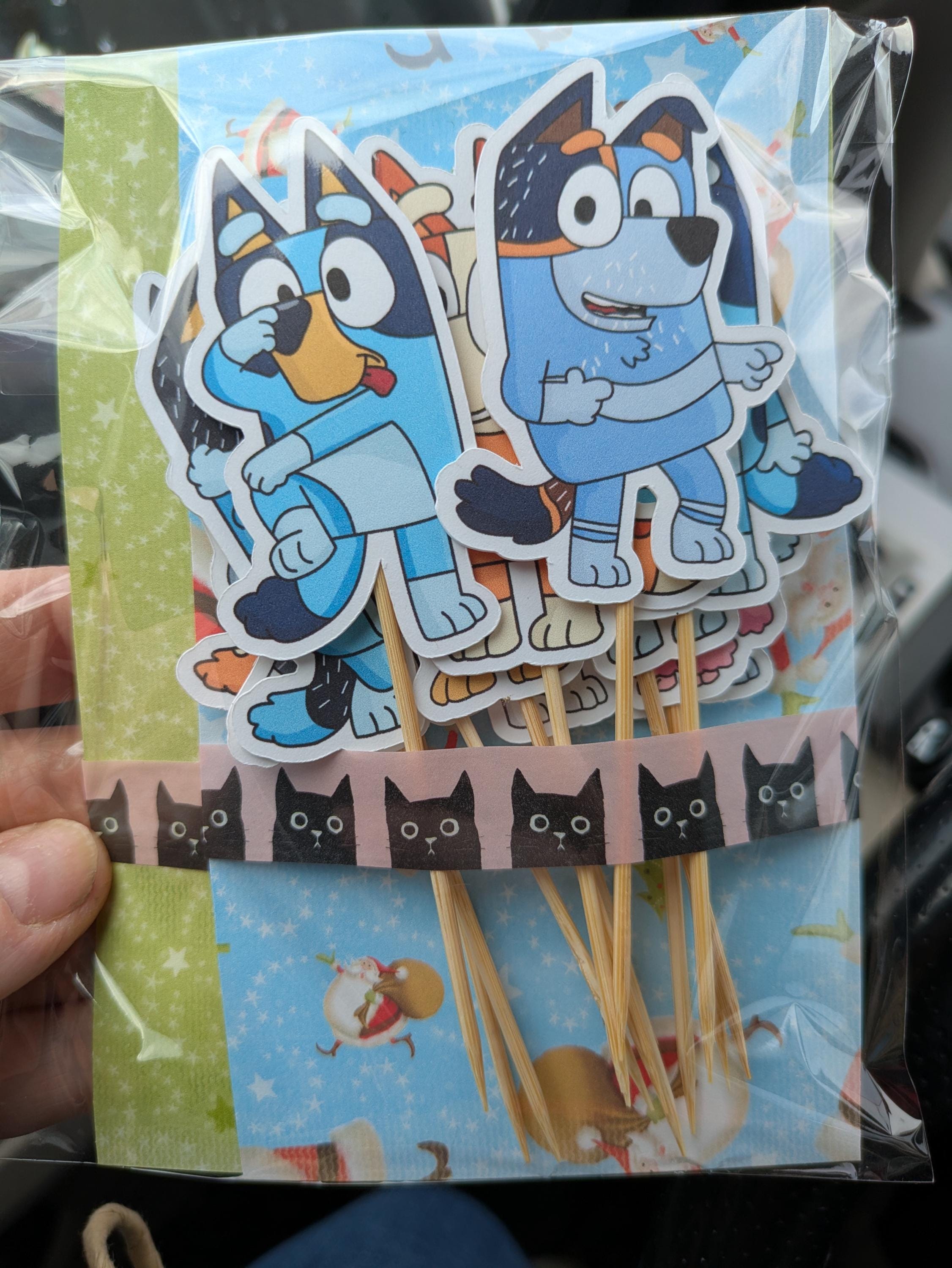Bluey-Inspired Cupcake Toppers