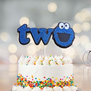 Sesame One or Two Birthday Cake Topper | sesame Birthday Theme | birthday party | personalized
