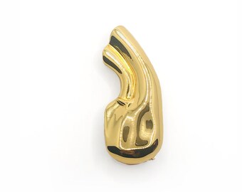 Manguito de la oreja -Nuevo estilo de hierro- envoltura de la oreja - oro plateado envoltorio de oreja y manguito - no perforado