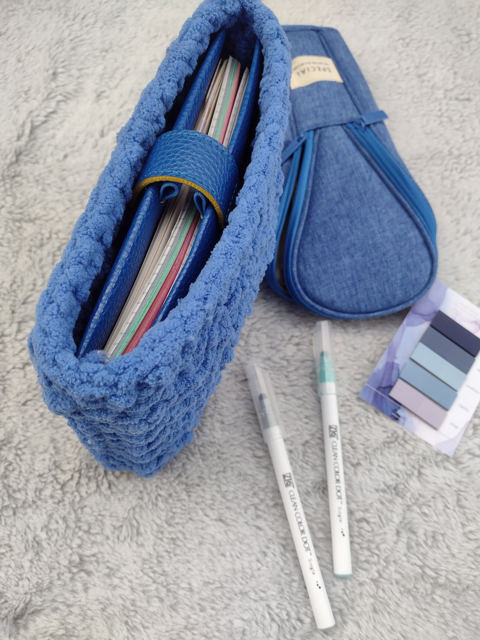 Planner Pouch Chunky Crochet Planner Accessory Ring Planner Etsy