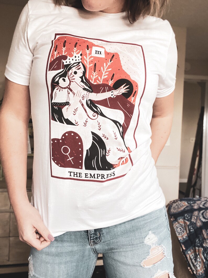 11:11aligned Apparel The Empress Shirt Tarot Shirts Tarot Deck Cards T Shirts The Emperess Card The Empress T-Shirt Tarot T-Shirts