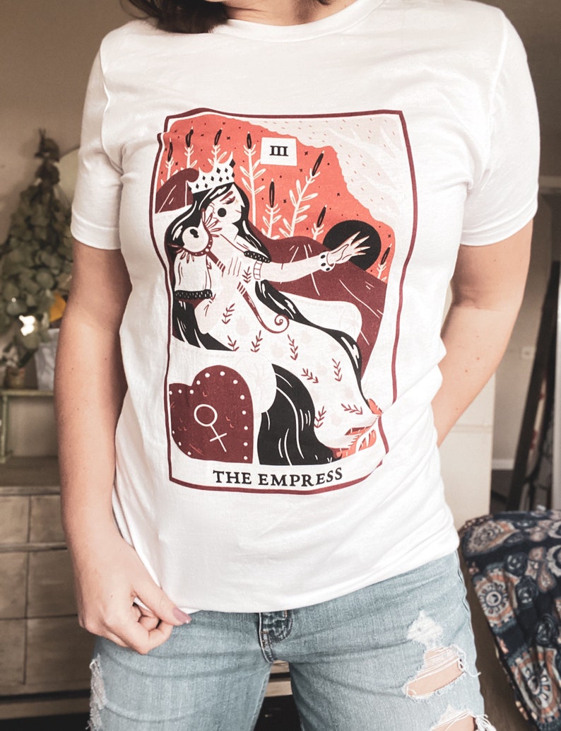 11:11aligned Apparel The Empress Shirt Tarot Shirts Tarot Deck Cards T Shirts The Emperess Card The Empress T-Shirt Tarot T-Shirts