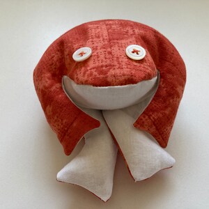 Sweet Orange Frog for Emotional Strength and Happiness - Lavender Scented Handmade Reshape Pose Squishy Frog Toad Gift