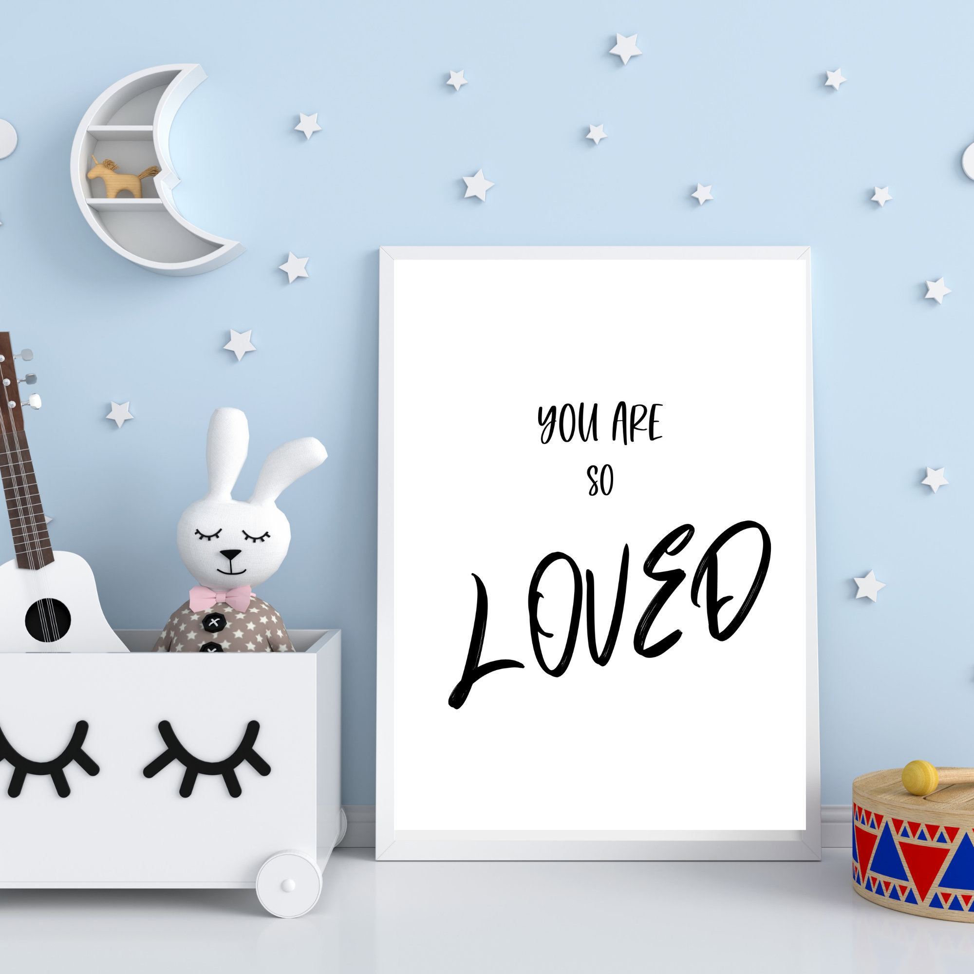 You Are so Loved Printable Nursery Wall Art, Gender Neutral Nursery ...
