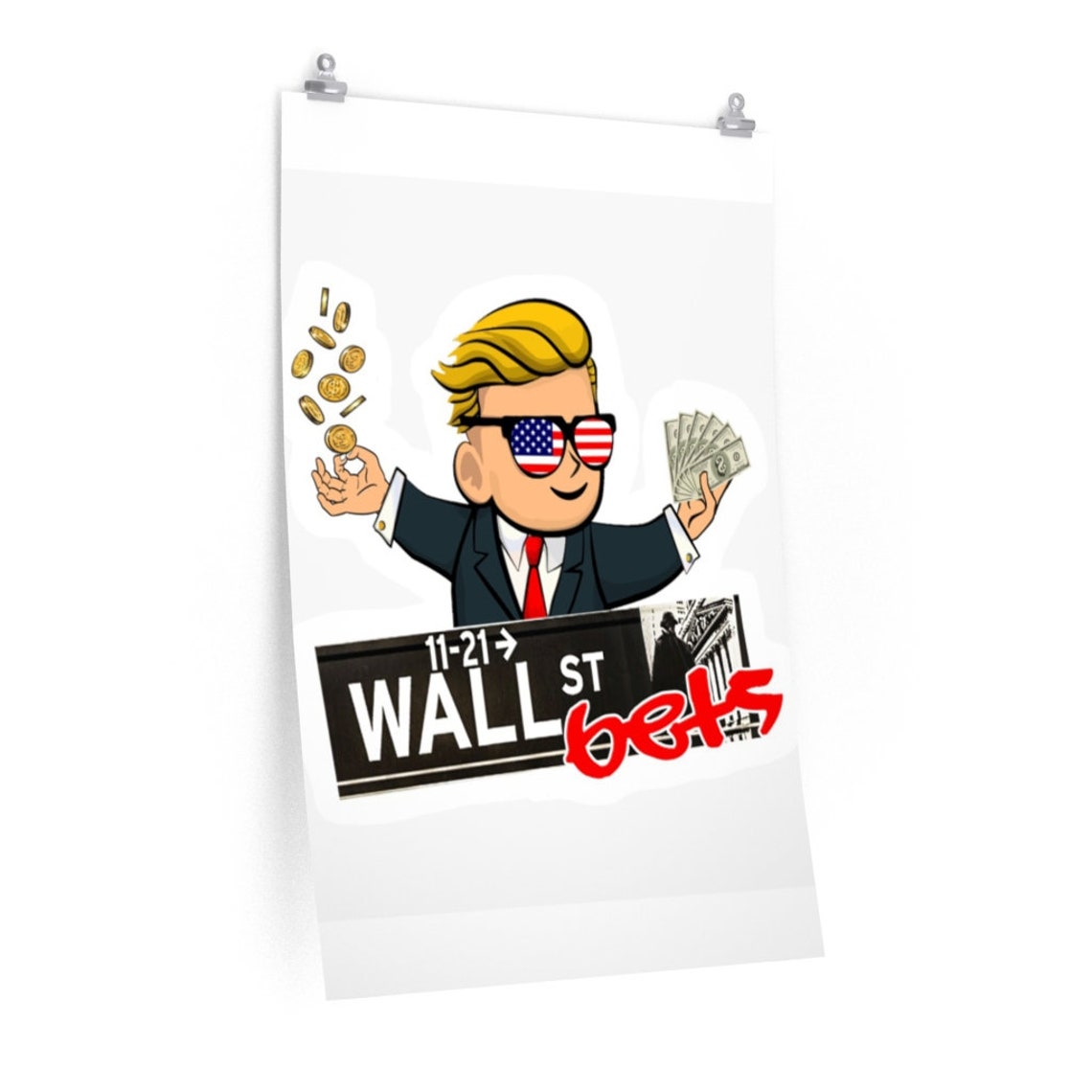 Wall street bets Poster Wall street bets Posters Etsy