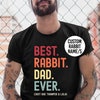Husband Rabbit Dad Legend Since. Bunny Dad Bun Dad T Shirt Tshirt T ...