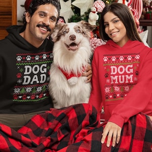 Proud To Be A Dog Dad - Dog Personalized Ugly Christmas Sweatshirt - Gift For Cat Lovers, Pet Lovers Designed By Georgesmokescreen