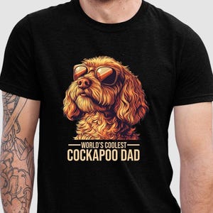 Cockapoo Dad T Shirts, Cool Cockapoo Dad TShirt, Cockapoo Mens Gifts, Cockapoo Dad Present, TShirts T-Shirts Tees Tops, Fathers Day UK US