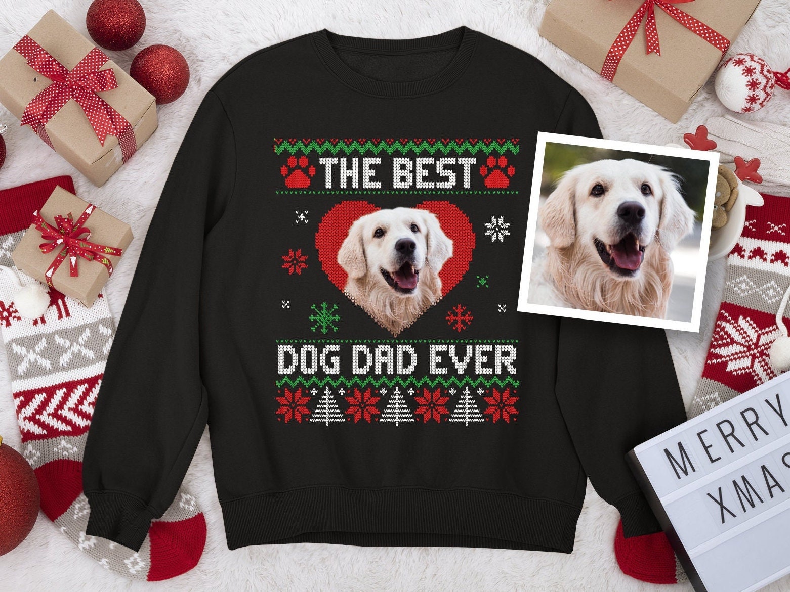 dog christmas sweater etsy
