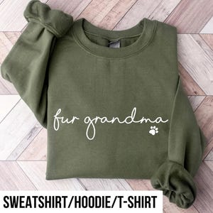 Sudadera con capucha para abuela peluda. Regalo para abuela peluda. Regalo para abuela, perro o gato. Sudadera con capucha para abuela peluda (Reino Unido, EE. UU.). imagen 1
