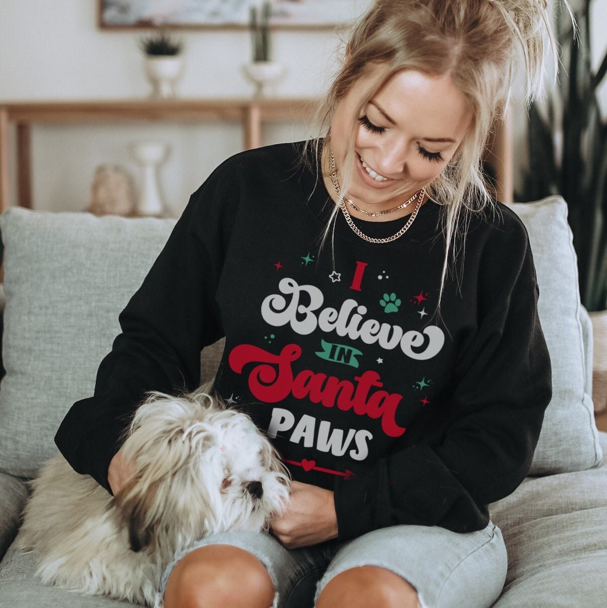 Santa paws christmas jumper cheap