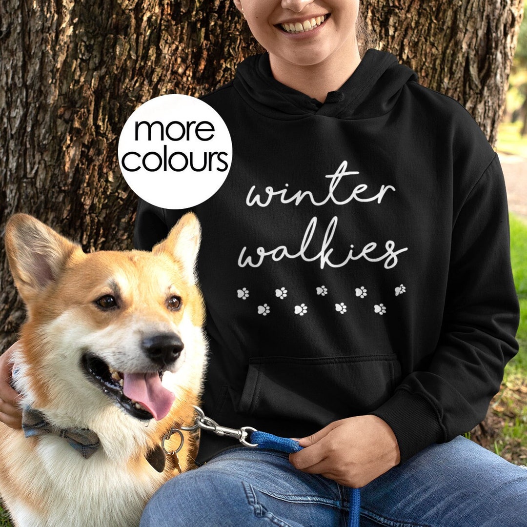 Dog Walking Hoodie. Winter Walkies Hoody for Walking Dog. Dog Owner