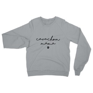 Cavachon mama sweatshirt. Cavachon mum jumper. Cavachon mom sweater. Cavachon dog gift gifts. Womens Cavachon crewneck. Pink black grey UK image 6