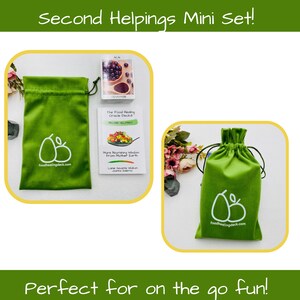 The Food Healing Oracle Deck® Second Helpings Vol 2 Mini Card, Book & Velvet Bag Set