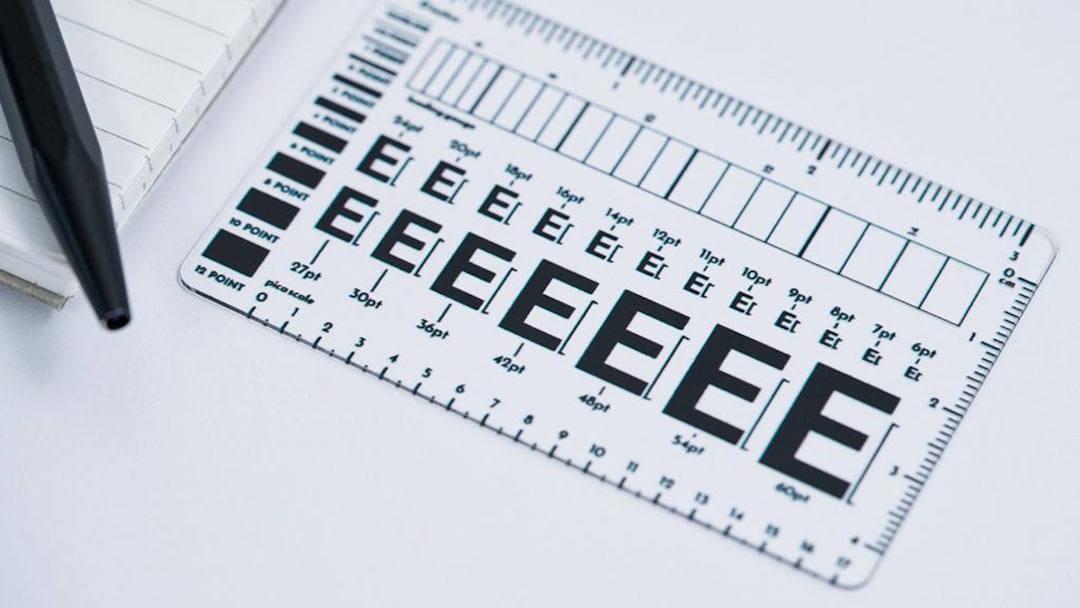 Font Size Lettering Ruler Acrylic Font Ruler for Lettering, Calligraphy, Journaling – Precise ...