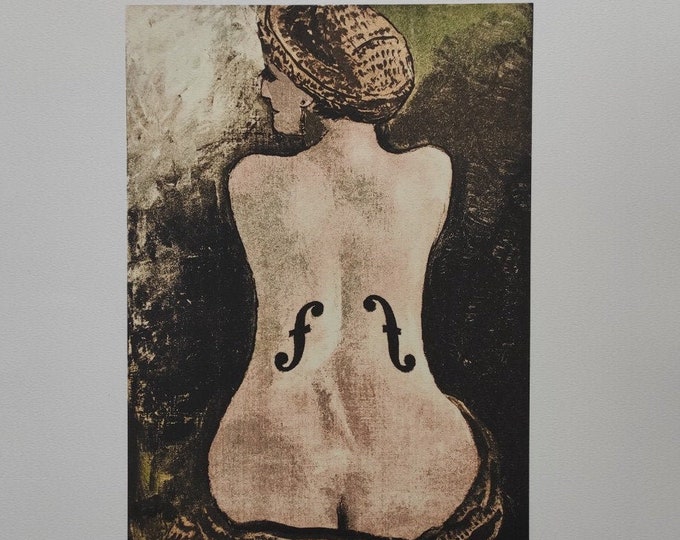 Man Ray Lithograph Le Violon D'ingres Certificate Etsy Australia