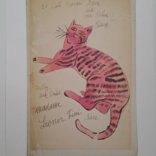 Andy Warhol Signed - CAT shops - Certificate Leo Castelli