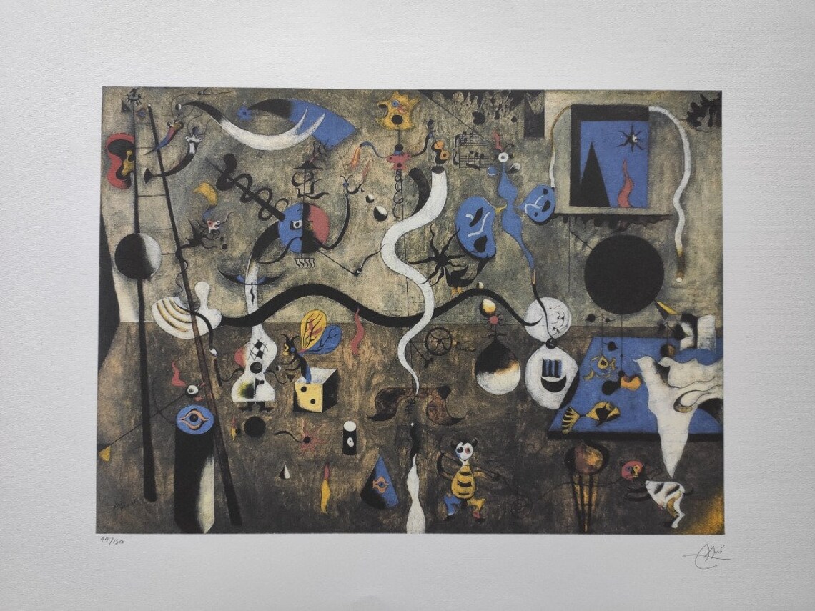 Joan Miró Lithograph The Harlequin's Carnival | Etsy