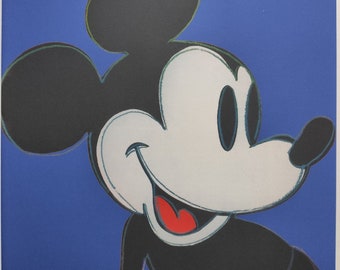 Signé Andy Warhol - Mickey Mouse - Certificat Leo Castelli