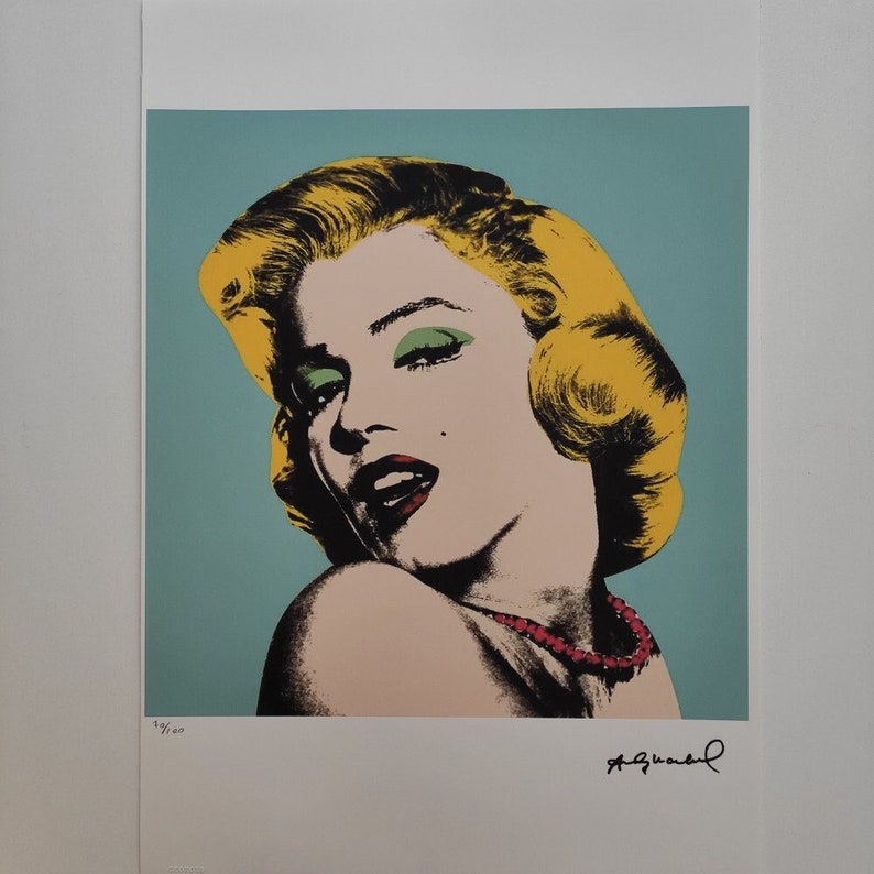 Lithographie signée Andy Warhol - Marilyn Monroe - certificat