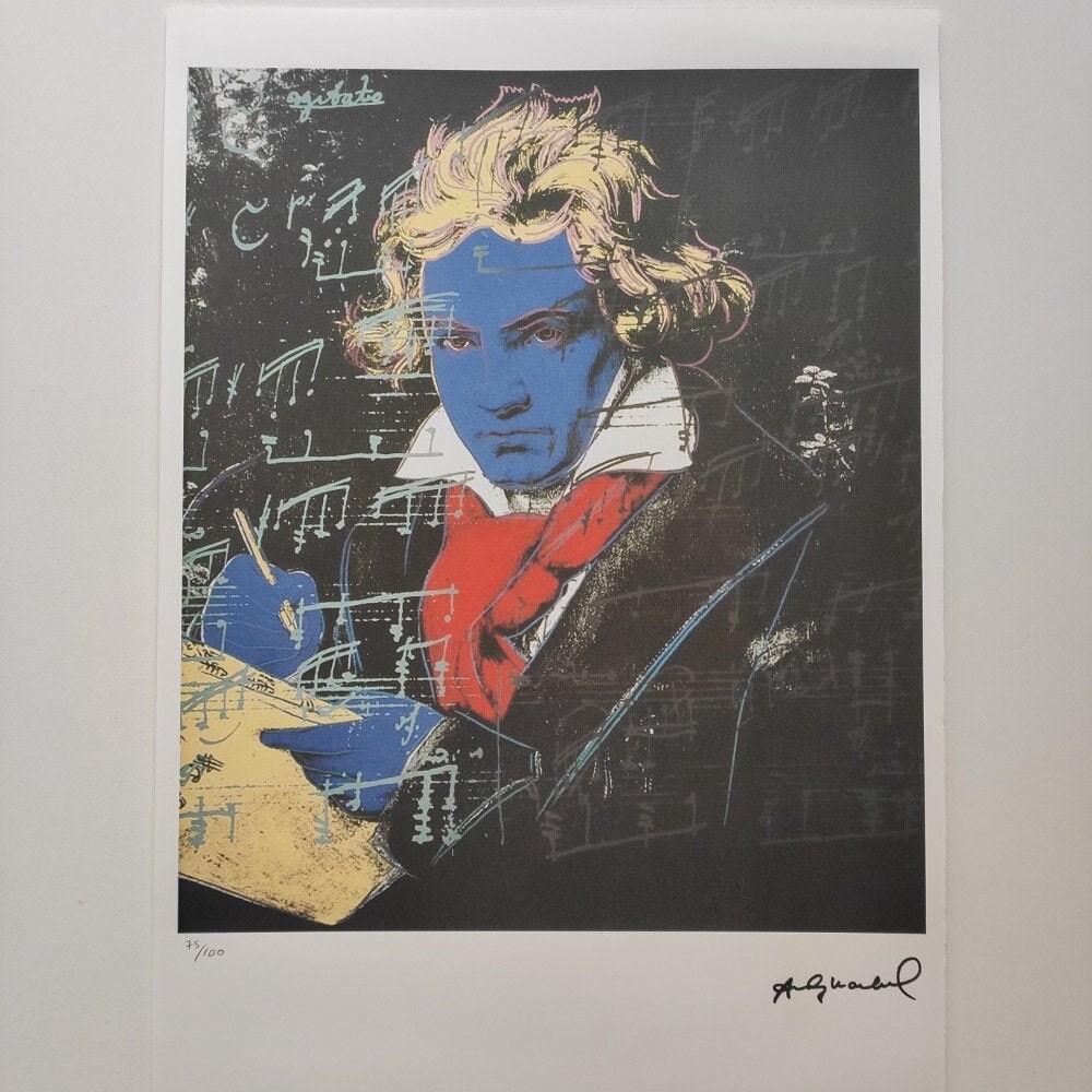 Andy Warhol BEETHOVEN Certificaat Pop art Wall art Etsy