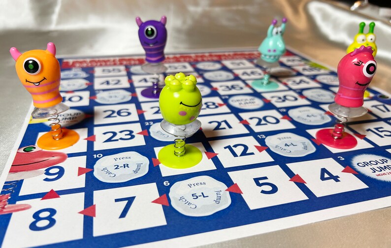 Monster Jump up Figure Game Monster Race to the North Pole Game