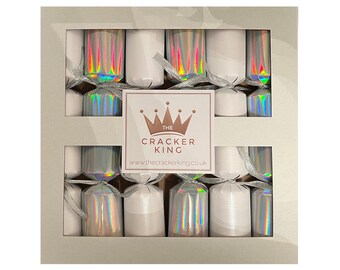 6 Galletas navideñas de esteatita con forma de vida marina - Plateadas y blancas - British Fossils