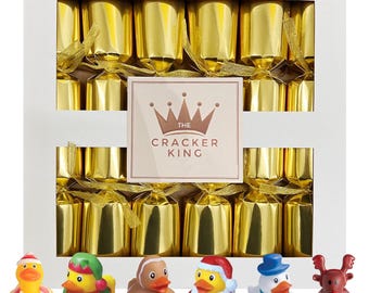 6 Patitos de Goma Navideños - Galletas - Dorados