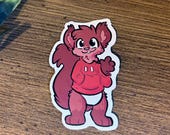 Kidfur Squirrel Vinyl Sticker – Glossy Furry Art Decal