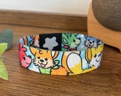 Rainbow Mutts Wristband - cute dog design!