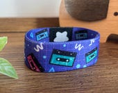 Retro Casette Tape Print Wristband