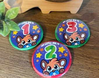 My Little Age Is... - Button Badges