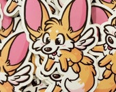 Flying Fennec Fox - Furry Sticker
