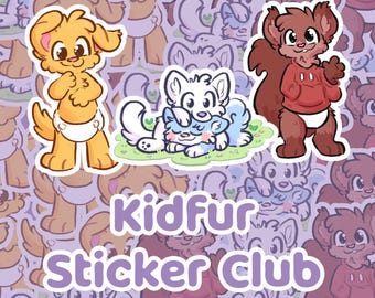 Furry Sticker Subscription - Sticker Club