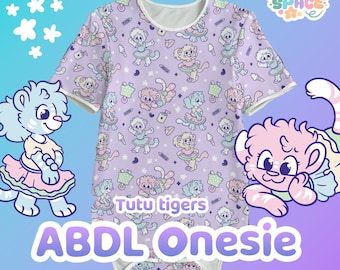Tutu Tigers - ABDL Adult Onesie