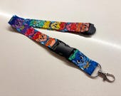 Rainbow Mutts Lanyard - cute dog design!