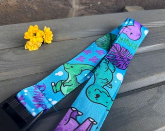 Cute Dinosaur Print Lanyard - Cosplay Convention Accessory