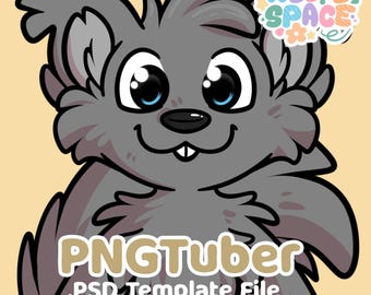 Eichhörnchen - Furry PNGTuber .PSD Template File