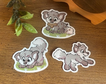 Wild Wolf Stickers – Glossy Furry Art Decal