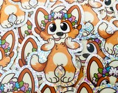 Flower crown Bingo - Holographic Stickers