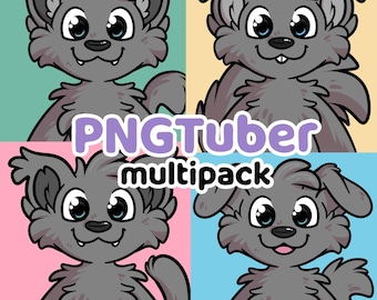 Furry PNGTuber Multipack .PSD Vorlagendatei