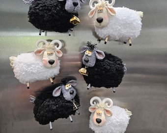 Fabric refrigerator magnets approximately 3 inches