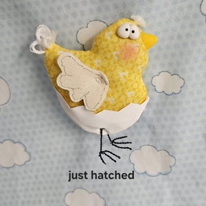 Fabric refrigerator magnets just hatched