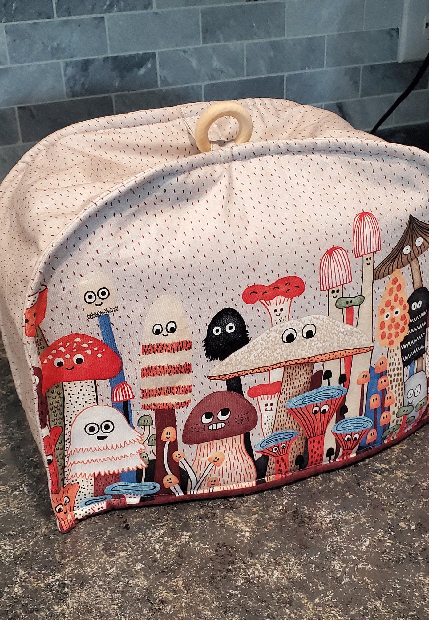 2 slice toaster cover with pot holder Etsy